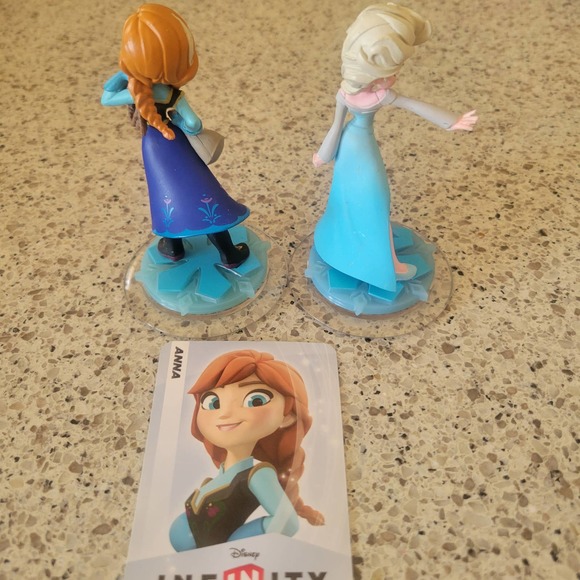 Elsa & Anna FROZEN DISNEY INFINITY 1.0 LOT Bundle Figure Characters/Card - Picture 2 of 7